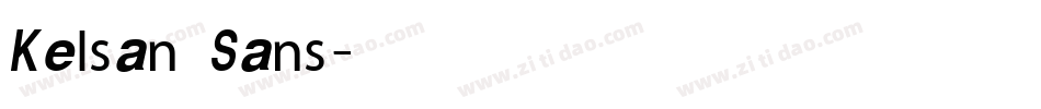 Kelsan Sans字体转换